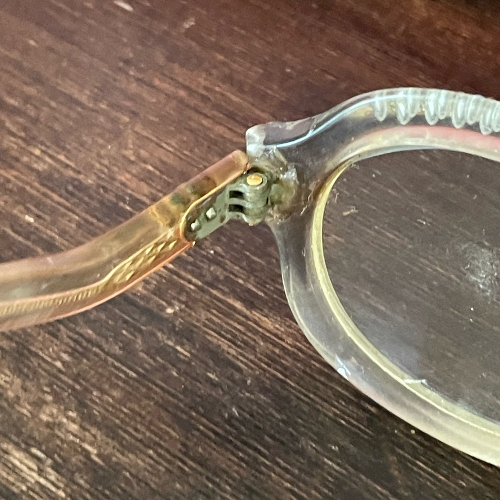 SOLD Vintage Tortoiseshell Cat-Eye Rhinestone Studded Eyeglasses❤️ - Picture 9 of 13